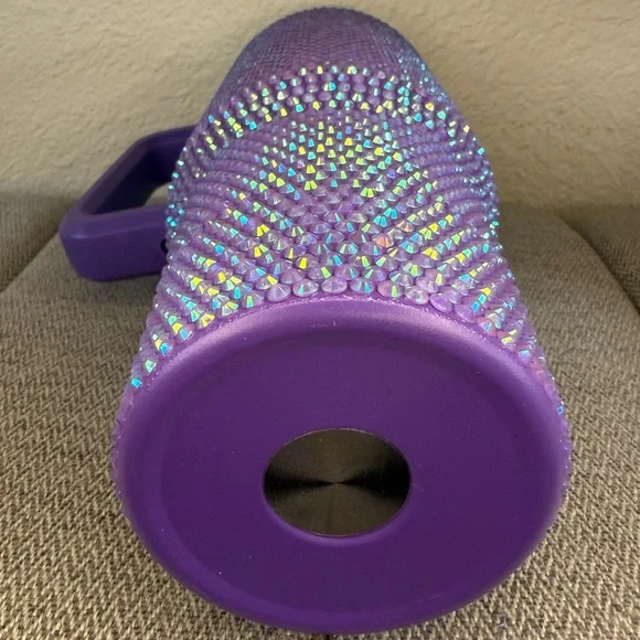 40oz Premium Rhinestone Insulated Stainless Steel, Insulated Tumbler New PURPLE - Picture 8 of 15